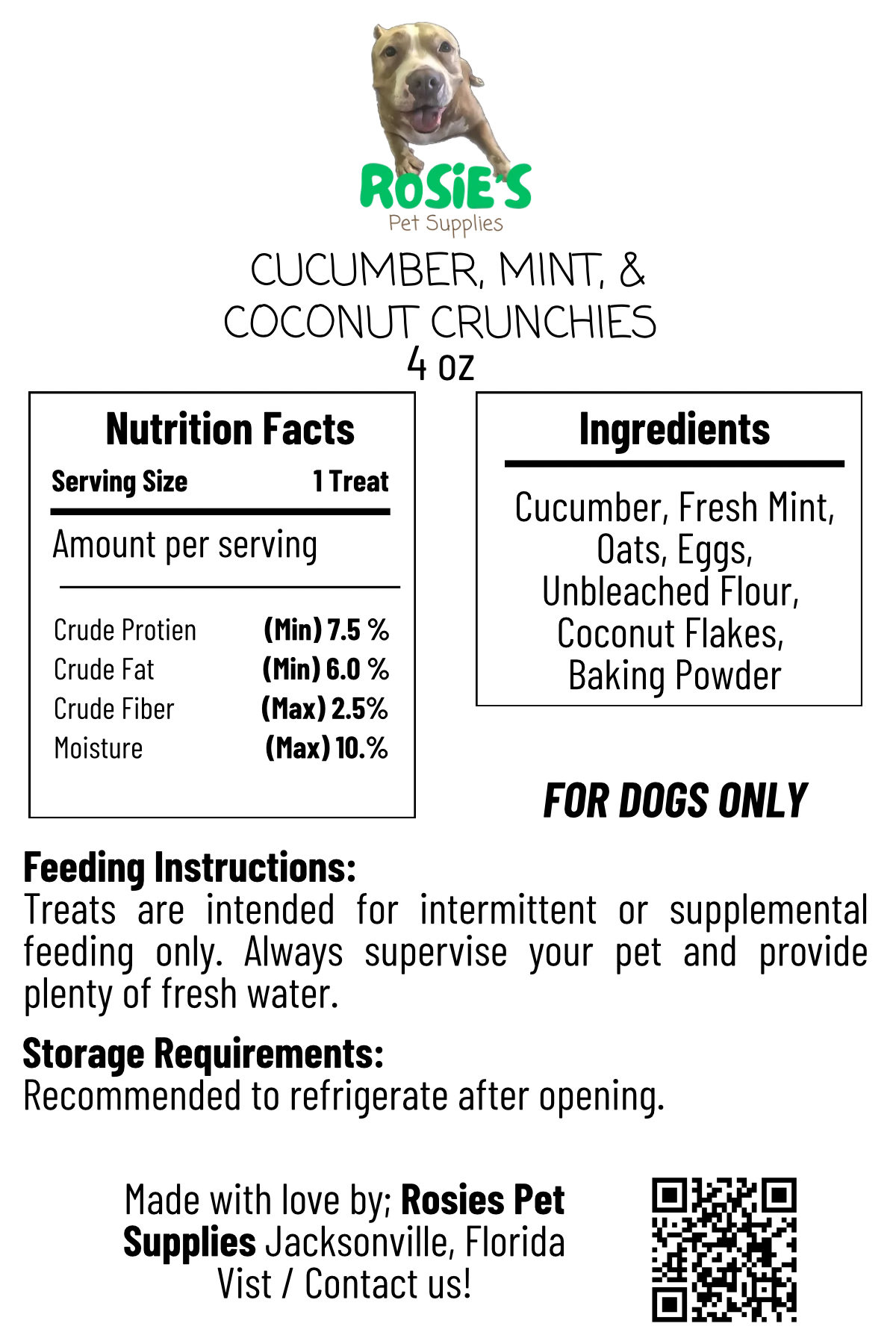 All Natural Cucumber, Mint, & Coconut Crunchies