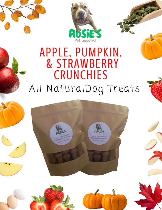 All Natural Apple, Pumpkin & Strawberry Crunchies