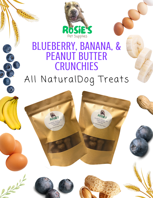 All Natural Blueberry, Banana & Peanut Butter Crunchies